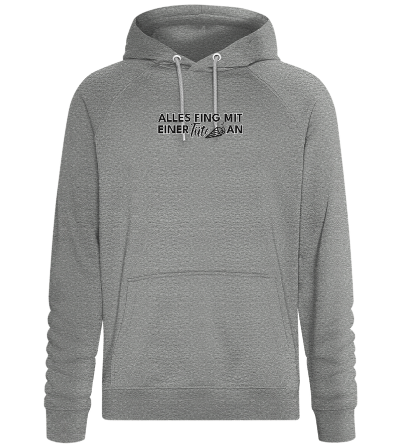 Alles Fing Mit Einer Tüte An Design - Comfort unisex hoodie_ORION GREY II_front