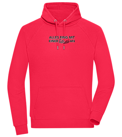 Alles Fing Mit Einer Tüte An Design - Comfort unisex hoodie_RED_front