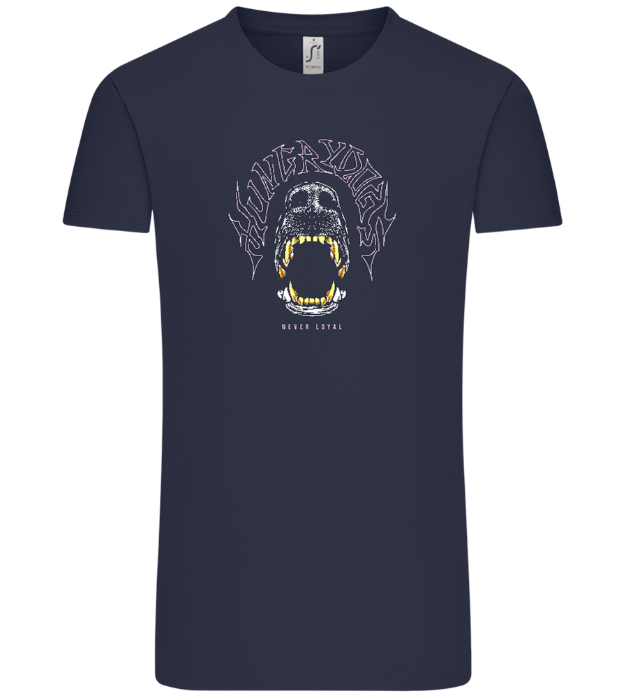 Hungry Dogs Design - Comfort Unisex T-Shirt_FRENCH NAVY_front