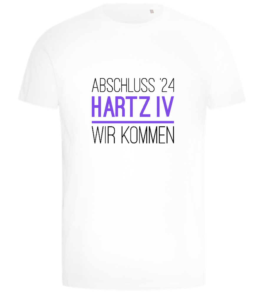 Abschluss '24 Hartz IV Design - Comfort men's t-shirt_WHITE_front