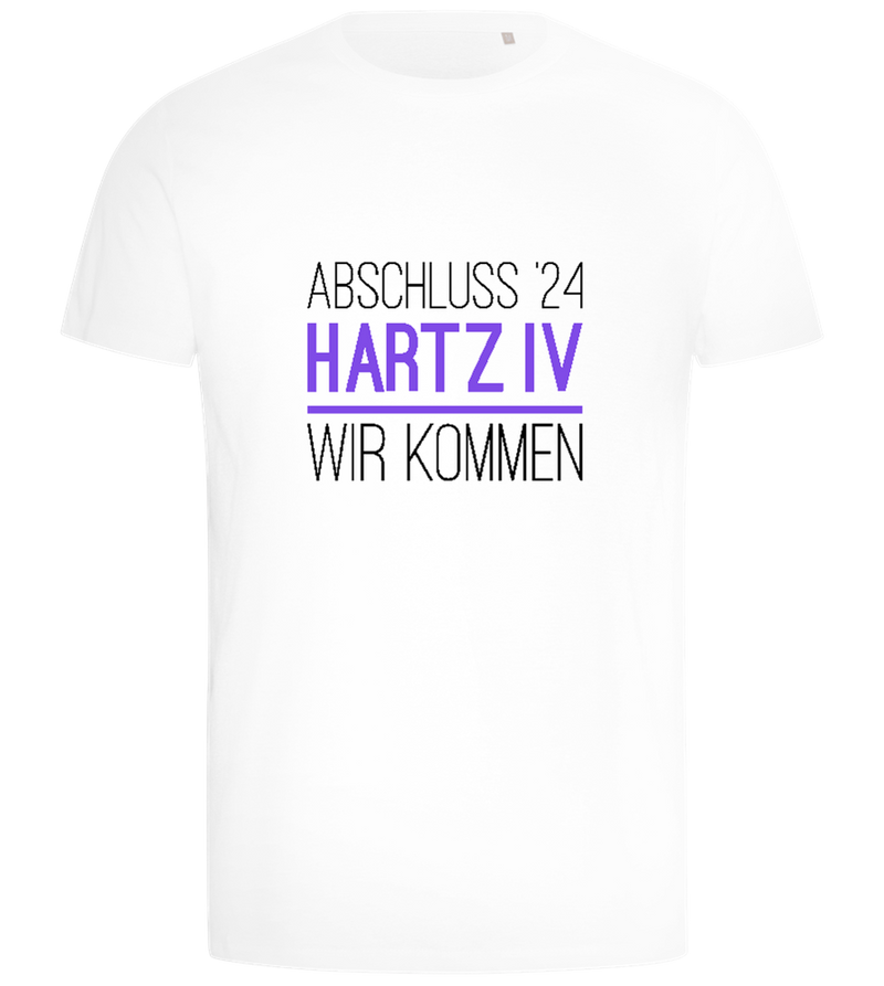 Abschluss '24 Hartz IV Design - Comfort men's t-shirt_WHITE_front