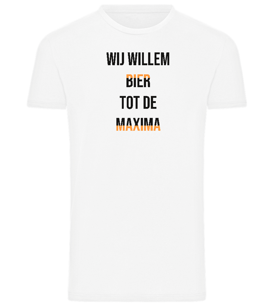 Wij Willem Bier Design - Comfort men's t-shirt_WHITE_front