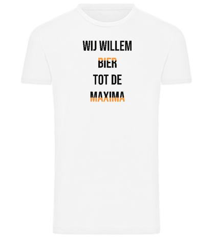 Wij Willem Bier Design - Comfort men's t-shirt_WHITE_front
