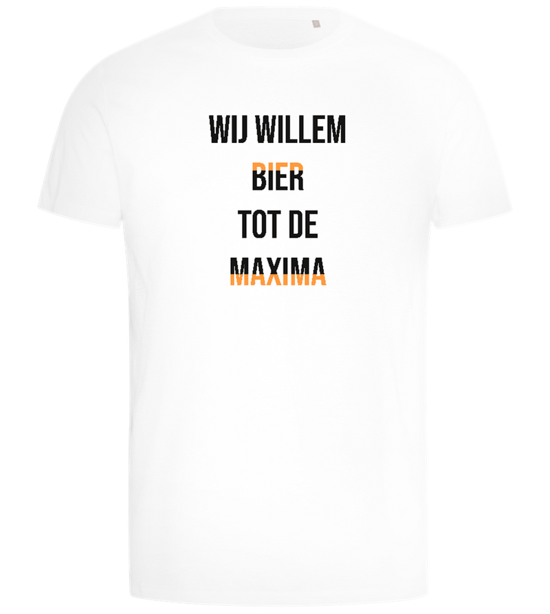 Wij Willem Bier Design - Comfort men's t-shirt_WHITE_front