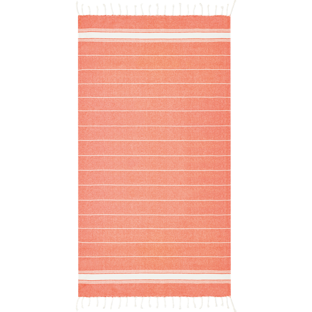 Cotton Hamam Beach Towel 180gsm_ORANGE_front