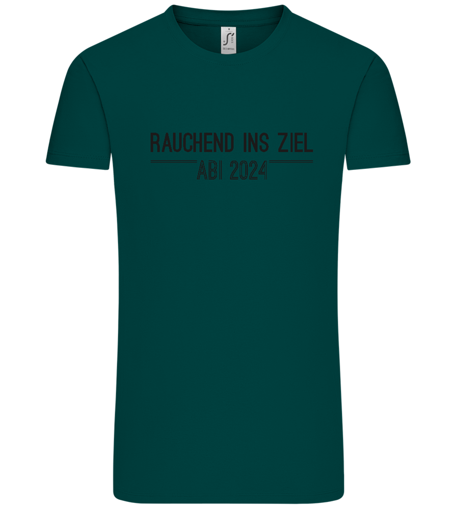 Rauchend Ins Ziel Design - Comfort Unisex T-Shirt_GREEN EMPIRE_front