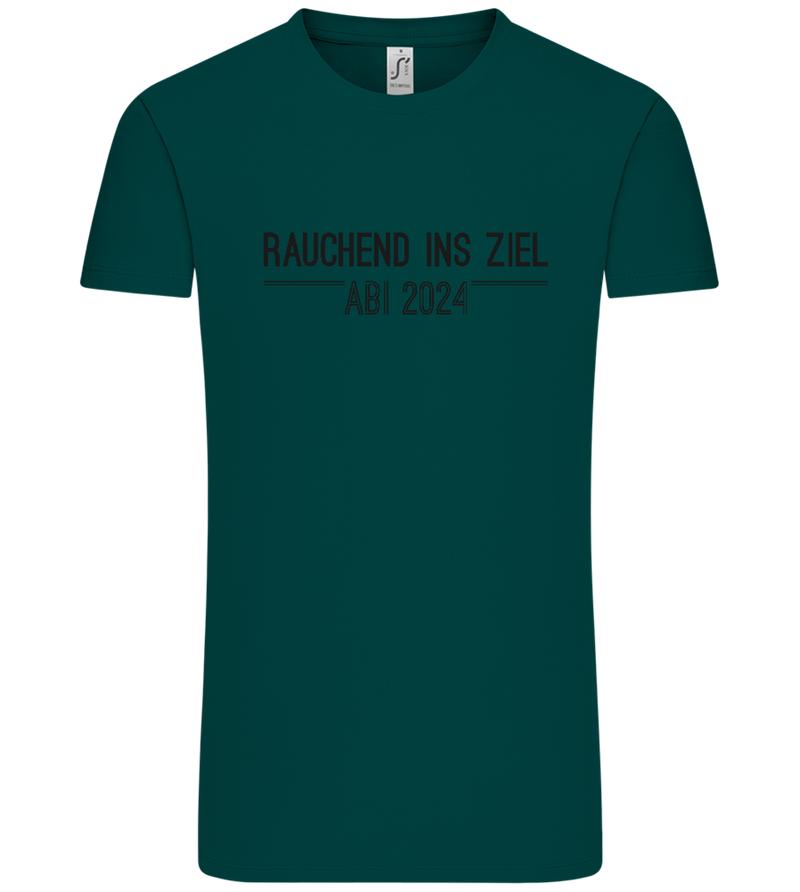 Rauchend Ins Ziel Design - Comfort Unisex T-Shirt_GREEN EMPIRE_front