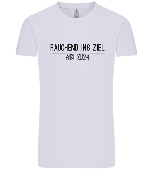 Rauchend Ins Ziel Design - Comfort Unisex T-Shirt_LILAK_front