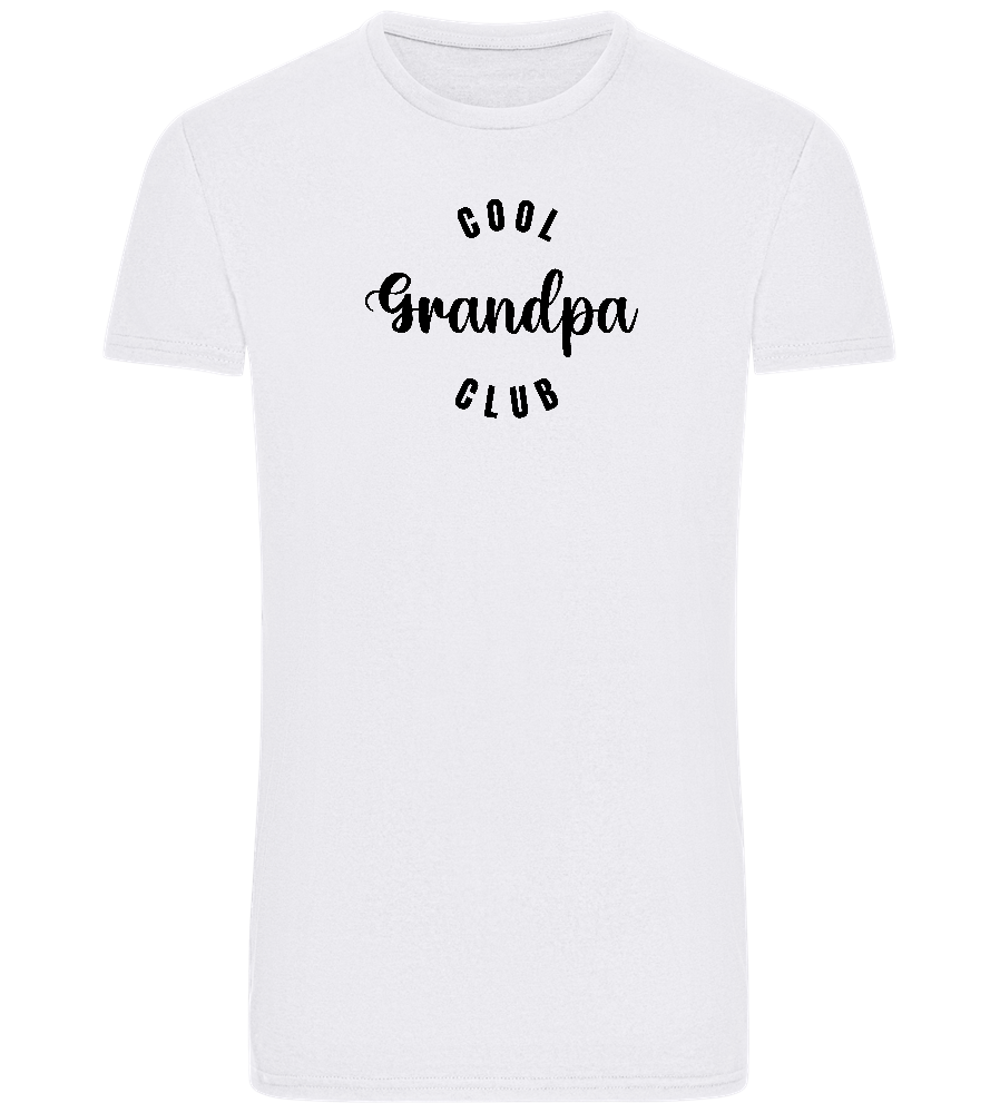 Cool Grandpa Club Design - Basic Unisex T-Shirt_WHITE_front