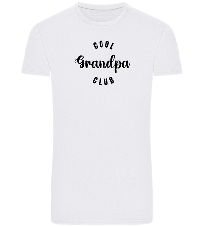 Cool Grandpa Club Design - Basic Unisex T-Shirt_WHITE_front