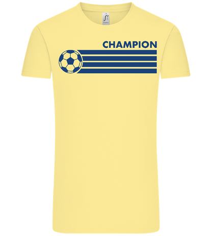 Soccer Champion Design - Comfort Unisex T-Shirt_AMARELO CLARO_front