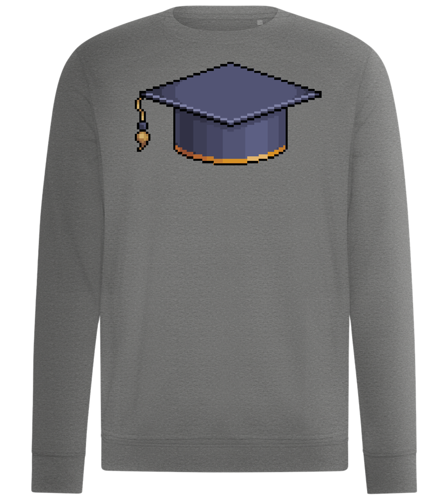 Pixelated Hat Design - Comfort unisex sweater_ORION GREY II_front