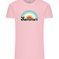 Summer Rainbow Design - Comfort Unisex T-Shirt_CANDY PINK_front