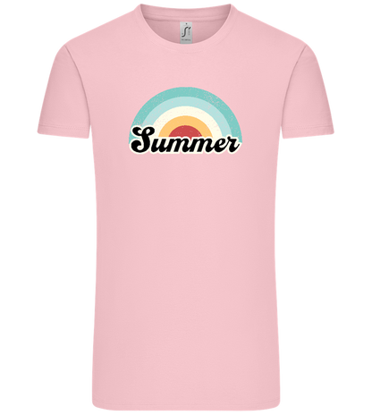 Summer Rainbow Design - Comfort Unisex T-Shirt_CANDY PINK_front