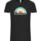 Summer Rainbow Design - Comfort Unisex T-Shirt_DEEP BLACK_front
