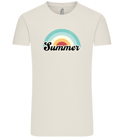 Summer Rainbow Design - Comfort Unisex T-Shirt_ECRU_front