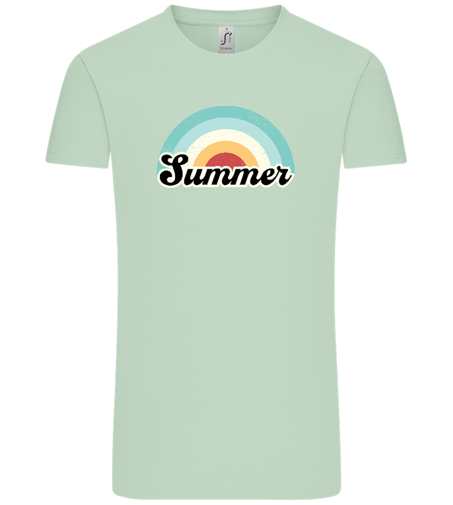 Summer Rainbow Design - Comfort Unisex T-Shirt_ICE GREEN_front