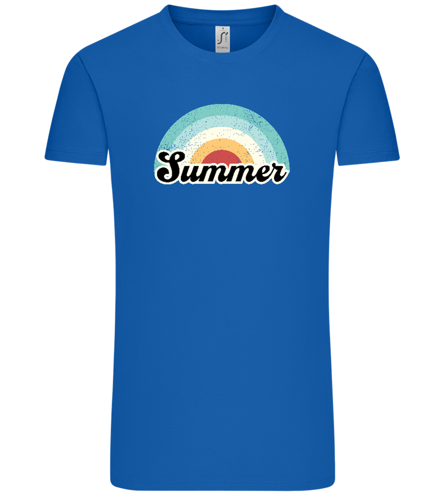 Summer Rainbow Design - Comfort Unisex T-Shirt_ROYAL_front