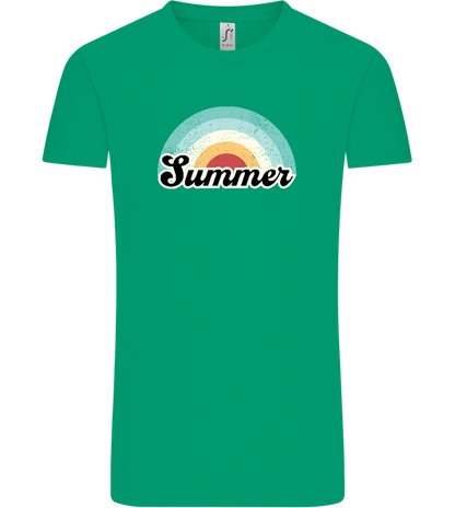 Summer Rainbow Design - Comfort Unisex T-Shirt_SPRING GREEN_front
