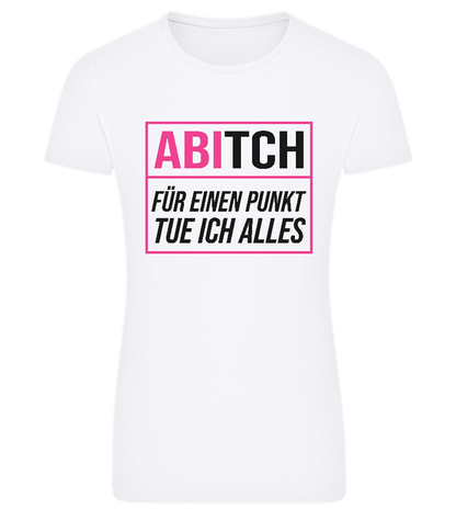 Tue Ich Alles Design - Comfort women's fitted t-shirt_WHITE_front