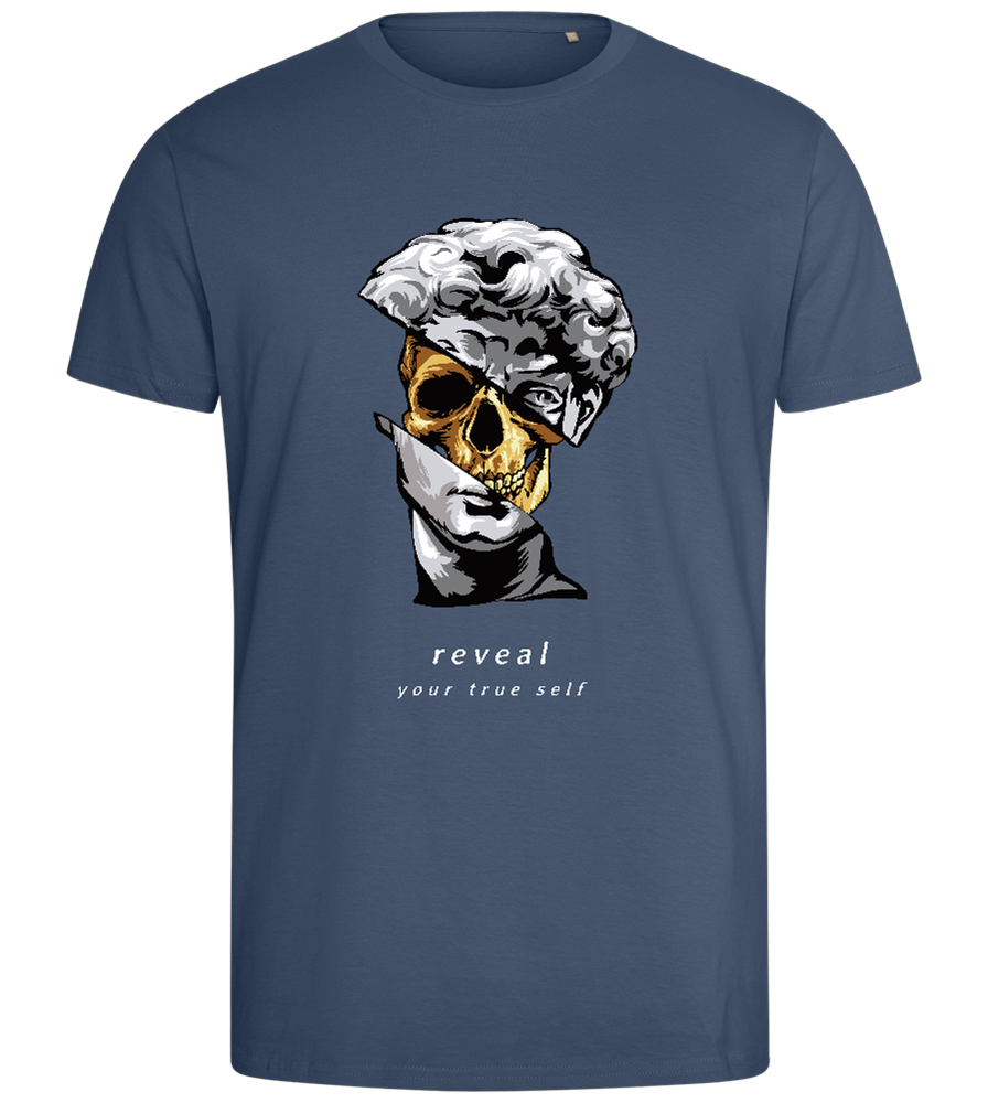 Reveal Your Self Design - Comfort men's fitted t-shirt_DENIM_front