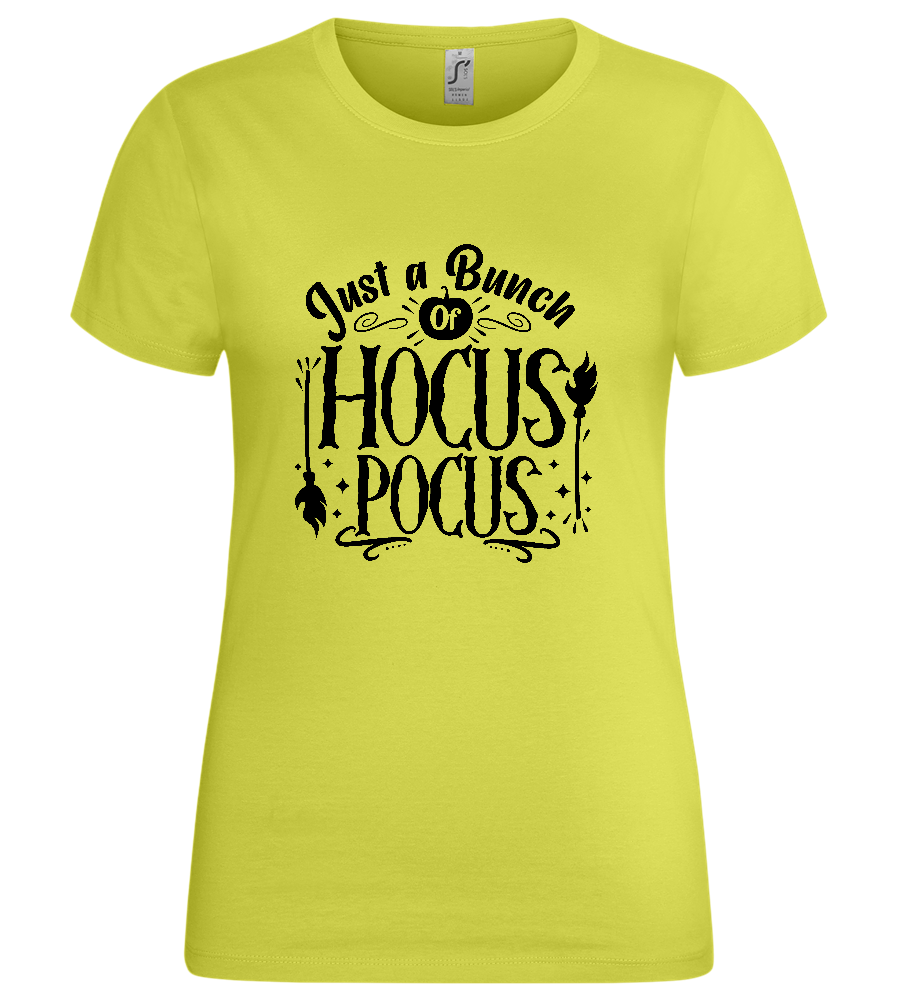 Hocus Pocus Design - Premium women's t-shirt_GREEN APPLE_front