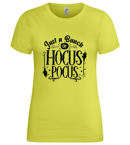 Hocus Pocus Design - Premium women's t-shirt_GREEN APPLE_front