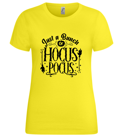 Hocus Pocus Design - Premium women's t-shirt_LEMON_front