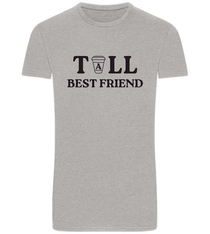 Tall Best Friend Design - Basic Unisex T-Shirt_ORION GREY_front