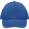5-Panel Organic Cotton Baseball Cap_BLUE_front