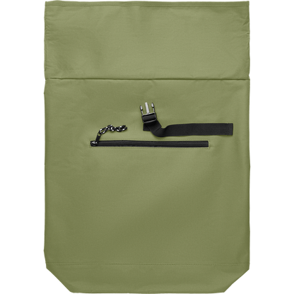Rolltop Laptop Backpack with Padded Back_ARMY GREEN_front