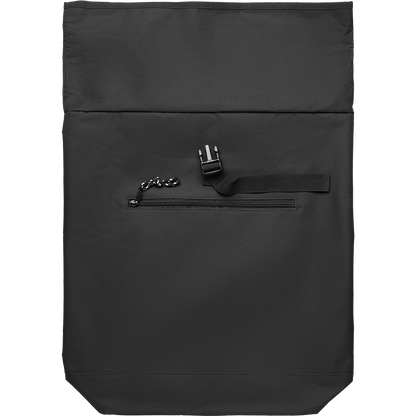 Rolltop Laptop Backpack with Padded Back_BLACK_front