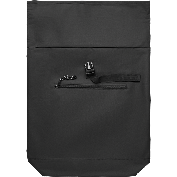 Rolltop Laptop Backpack with Padded Back_BLACK_front