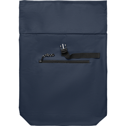 Rolltop Laptop Backpack with Padded Back_BLUE_front