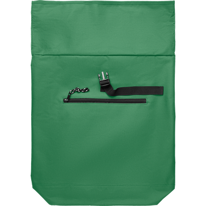 Rolltop Laptop Backpack with Padded Back_DARK GREEN_front