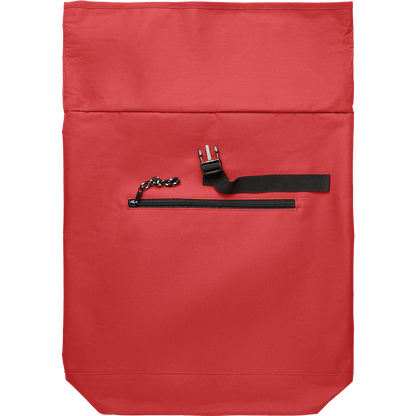 Rolltop Laptop Backpack with Padded Back_RED_front