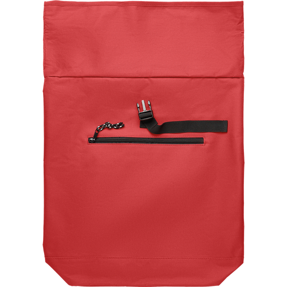 Rolltop Laptop Backpack with Padded Back_RED_front