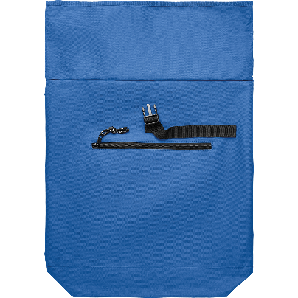 Rolltop Laptop Backpack with Padded Back_ROYAL BLUE_front