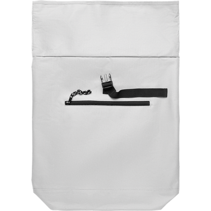 Rolltop Laptop Backpack with Padded Back_WHITE_front