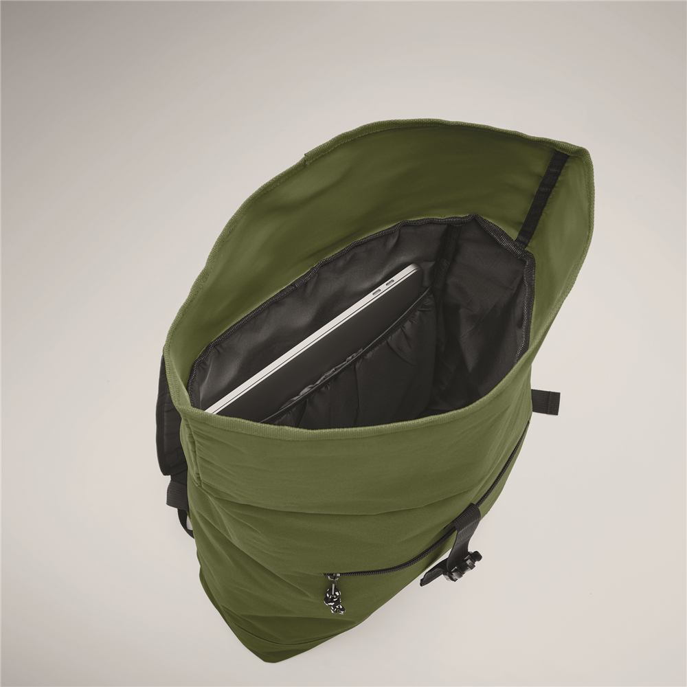 Rolltop Laptop Backpack with Padded Back_ARMY GREEN_DETAILEDIMAGE_back_3