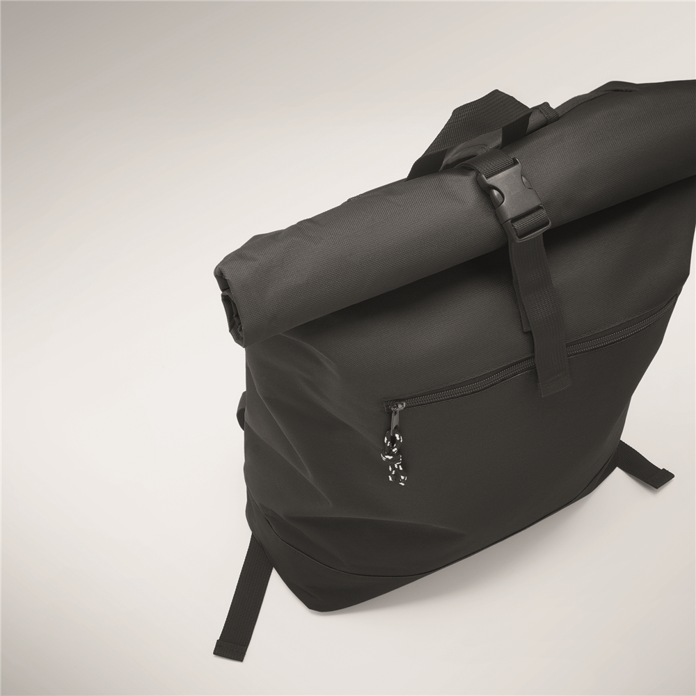 Rolltop Laptop Backpack with Padded Back_BLACK_DETAILEDIMAGE_back_2