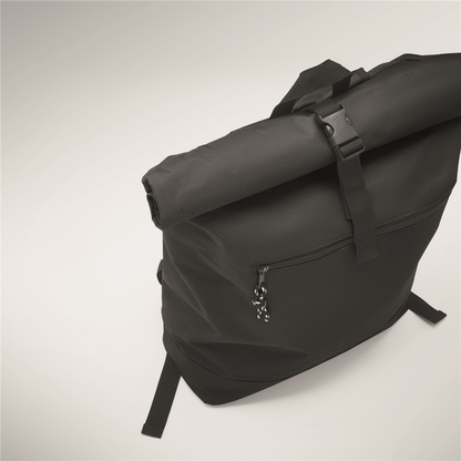 Rolltop Laptop Backpack with Padded Back_BLACK_DETAILEDIMAGE_back_2