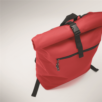 Rolltop Laptop Backpack with Padded Back_RED_DETAILEDIMAGE_back_5