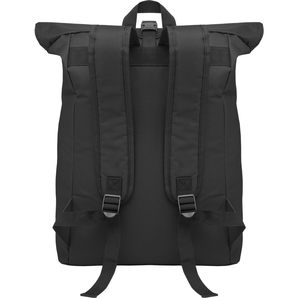 Rolltop Laptop Backpack with Padded Back_BLACK_DETAILEDIMAGE_front_2