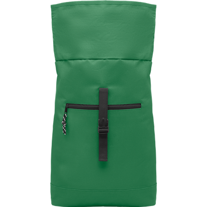 Rolltop Laptop Backpack with Padded Back_DARK GREEN_DETAILEDIMAGE_front_4