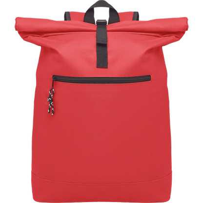 Rolltop Laptop Backpack with Padded Back_RED_DETAILEDIMAGE_front_1