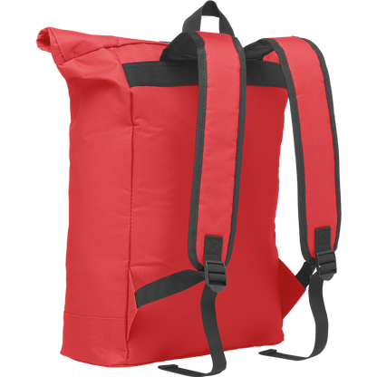 Rolltop Laptop Backpack with Padded Back_RED_DETAILEDIMAGE_front_3
