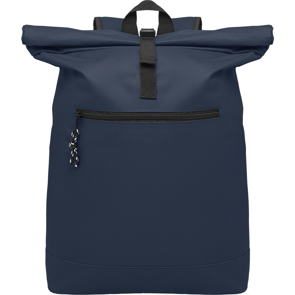Rolltop Laptop Backpack with Padded Back_BLUE_DETAILEDIMAGE_front_1