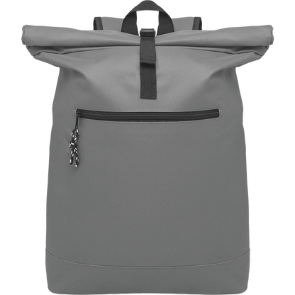 Rolltop Laptop Backpack with Padded Back_STONE GREY_DETAILEDIMAGE_front_1