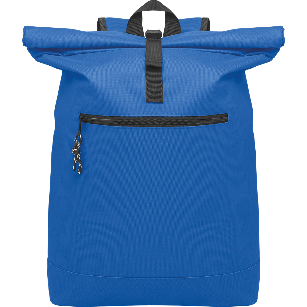 Rolltop Laptop Backpack with Padded Back_ROYAL BLUE_DETAILEDIMAGE_front_1